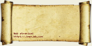 Rumena Bzenić vizit kartica